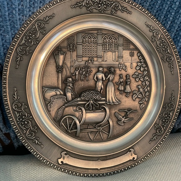 Vintage WMF Zinn Pewter Decorative Plate - Picture 1 of 5